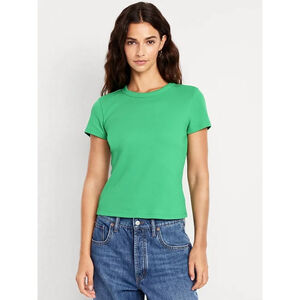 Old Navy Snug Crop T-Shirt in Green Size 3X